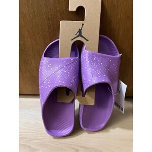 Nike FJ6069-500 Jordan Post Slides Purple Shoes Kids/Youth U.S. Size 1Y- NWT